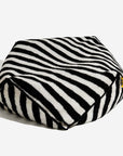 Trendy Striped Pattern Polygonal Calming Bean Bag Dog Bed