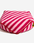 Trendy Striped Pattern Polygonal Calming Bean Bag Dog Bed