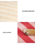 Trendy Striped Pattern Polygonal Calming Bean Bag Dog Bed