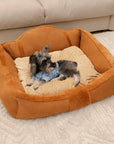 Vintage Large Cozy Calming Sofa Dog Bed - Pawhearth