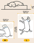 Waffle Shape Sweet Dreams Calming Dog Bed