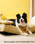 Waffle Shape Sweet Dreams Calming Dog Bed