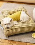 Waffle Shape Sweet Dreams Calming Dog Bed