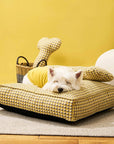 Waffle Shape Sweet Dreams Calming Dog Bed