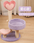 Cat climbing frame cat climber cat nest cat tree integrated cat teaser toy small cat supplies cat tower scratching pole four seasons joint Yan