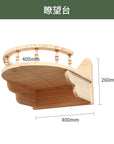 Cat climbing frame wall-mounted solid wood wall-mounted cat nest cat tree integrated cat climber space capsule non-occupied Wall-mounted cat climbing column