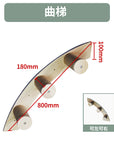 Cat climbing frame wall-mounted solid wood wall-mounted cat nest cat tree integrated cat climber space capsule non-occupied Wall-mounted cat climbing column