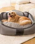 Vintage Large Cozy Calming Sofa Dog Bed - Pawhearth
