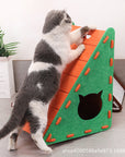 Triangular Vertical Cat Scratching Board Cat Claw Grinding Artifact Cat Claw Board Climbing Pad Wear-resistant Chip-free Wall Cat Toy