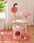 Cat climbing frame cat climber cat nest cat tree integrated cat teaser toy small cat supplies cat tower scratching pole four seasons joint Yan