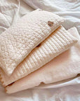 Cozy Embroidered Cotton Pet Pillow Quilt Bed Set