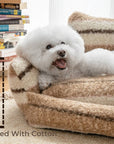 Lazy Holiday Plush Cozy Dog & Cat Sofa Bed - Pawhearth