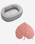 Leaf Shape Dog Blanket With Donut Dog Bed Luxury Dog Gifts