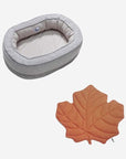 Leaf Shape Dog Blanket With Donut Dog Bed Luxury Dog Gifts
