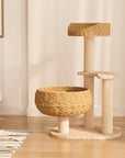 Sleeping in the Bowl Cat Tree