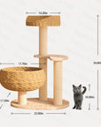 Sleeping in the Bowl Cat Tree