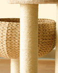 Sleeping in the Bowl Cat Tree