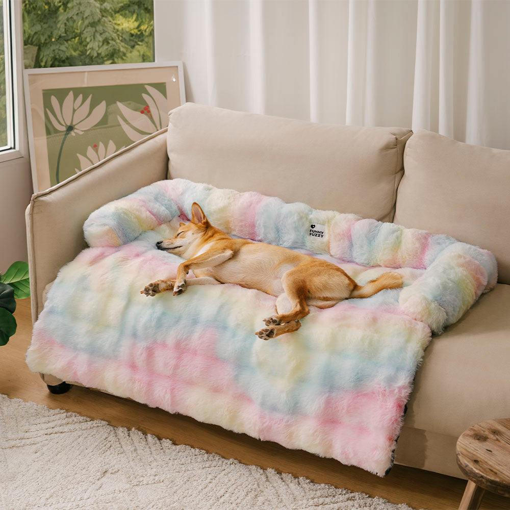 Fluffy Fuzzy Calming Dog Bed Sofa Protector Pet Mat - Pawhearth