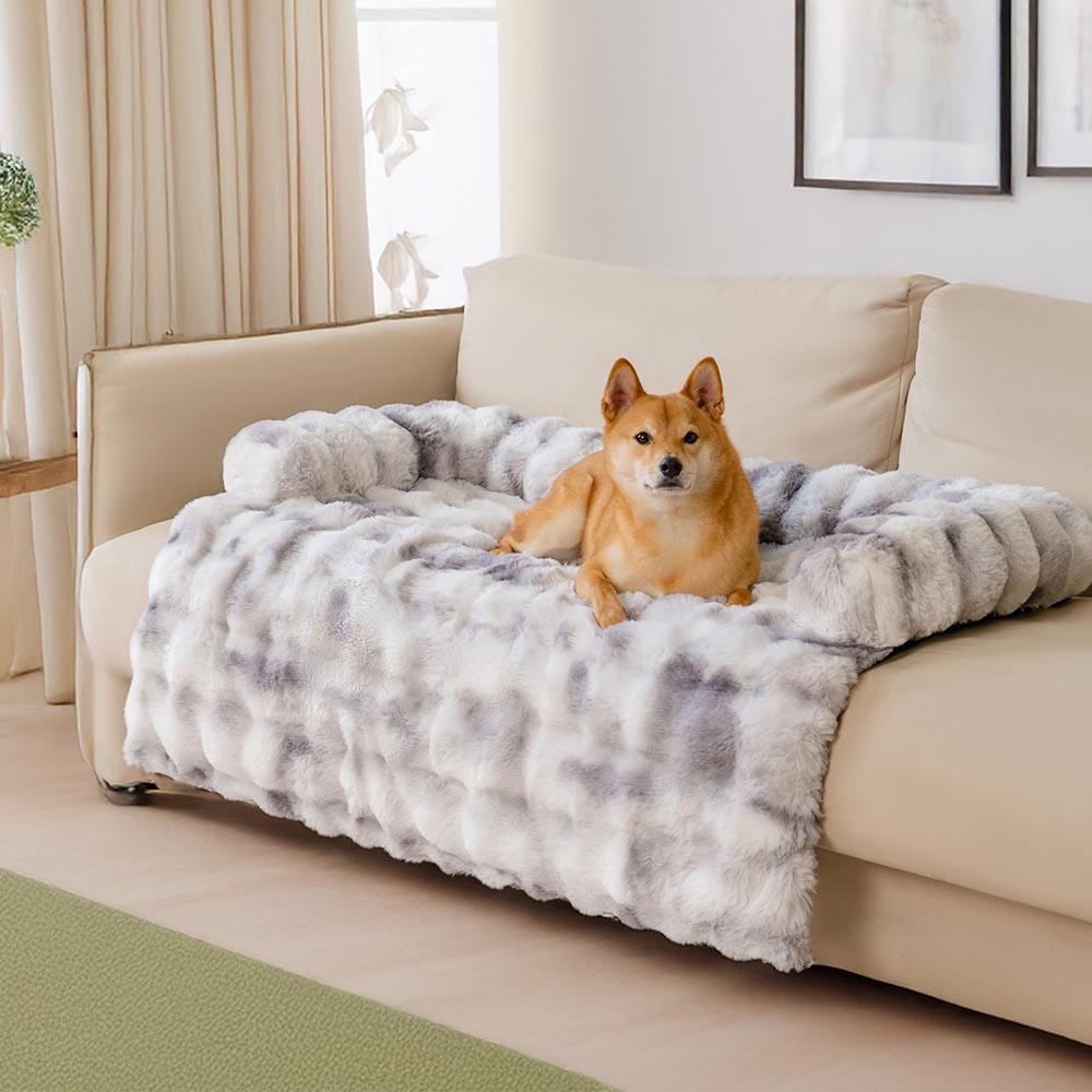 Fluffy Fuzzy Calming Dog Bed Sofa Protector Pet Mat - Pawhearth
