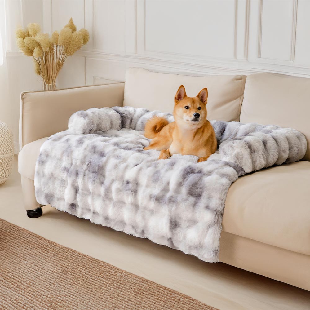 Fluffy Fuzzy Calming Dog Bed Sofa Protector Pet Mat - Pawhearth