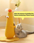 Vertical Sisal Cat Climbing Tower & Scratching Post | All-in-One Multi-Toy