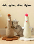 Vertical Sisal Cat Climbing Tower & Scratching Post | All-in-One Multi-Toy