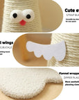 Vertical Sisal Cat Climbing Tower & Scratching Post | All-in-One Multi-Toy