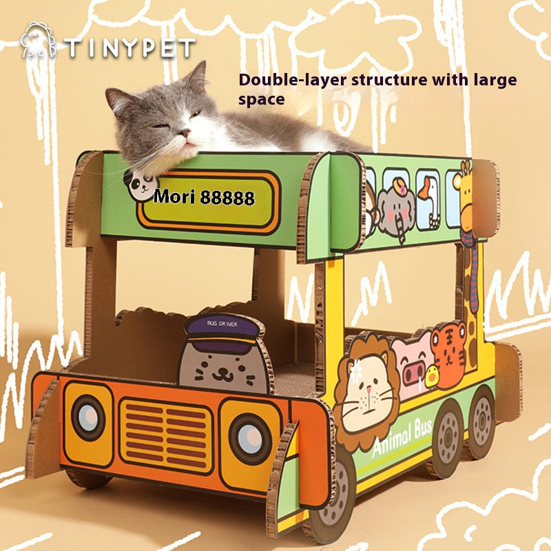 Model cat scratch Board ice car scratching board corrugated paper cat nest double layer cat supplies large wear-resistant car chamfer