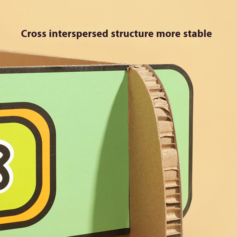 Model cat scratch Board ice car scratching board corrugated paper cat nest double layer cat supplies large wear-resistant car chamfer