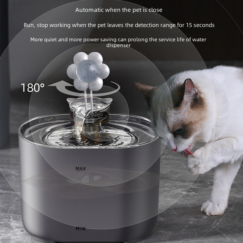 New Cat water dispenser circulating filter flowing water intelligent pet automatic water feeder water bowl cross-border hot sale