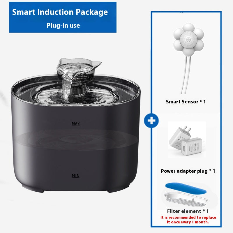 New Cat water dispenser circulating filter flowing water intelligent pet automatic water feeder water bowl cross-border hot sale