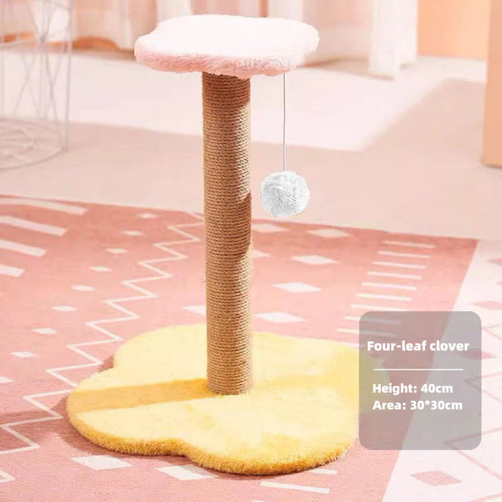 Cat climbing frame cat climber cat nest cat tree integrated cat teaser toy small cat supplies cat tower scratching pole four seasons joint Yan