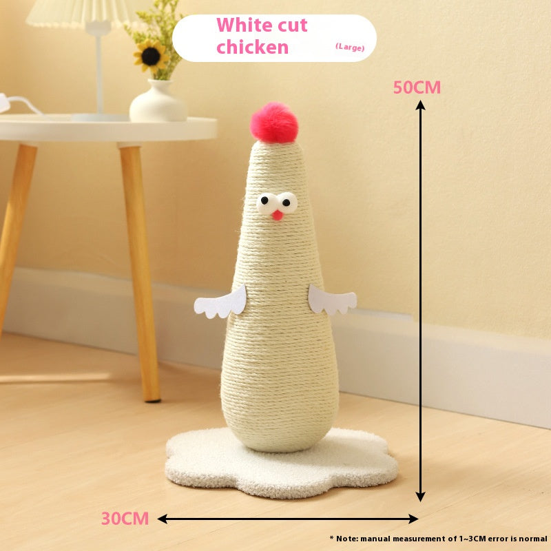 Factory direct supply cat scratch board vertical cat climbing frame sisal cat scratch column grinding claw rubbing itch integrated cat toy pet supplies