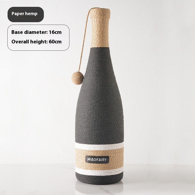 Cat Scratch Board Cat Supplies Pet Grinding Claw Wine Bottle Grab Column Cat Toy Suction Cup Suction Floor Suction Cup Cat Scratch Board