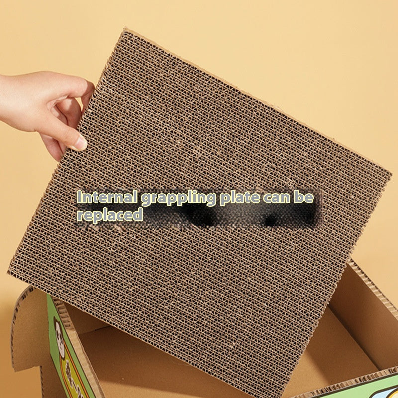 Model cat scratch Board ice car scratching board corrugated paper cat nest double layer cat supplies large wear-resistant car chamfer