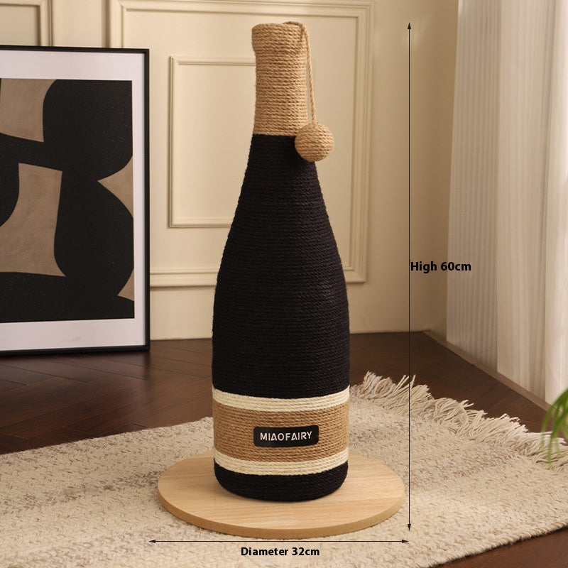 Cat Scratch Board Cat Supplies Pet Grinding Claw Wine Bottle Grab Column Cat Toy Suction Cup Suction Floor Suction Cup Cat Scratch Board