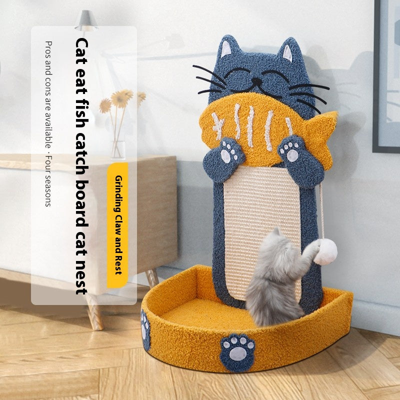 Cat scratch board nest no dandruff sisal scratch board cat nest integrated cat toy grinding claw anti-scratch cat scratch cat supplies