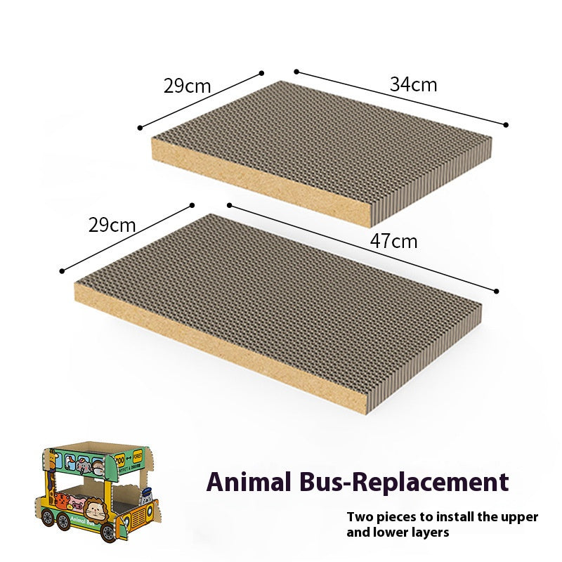 Model cat scratch Board ice car scratching board corrugated paper cat nest double layer cat supplies large wear-resistant car chamfer