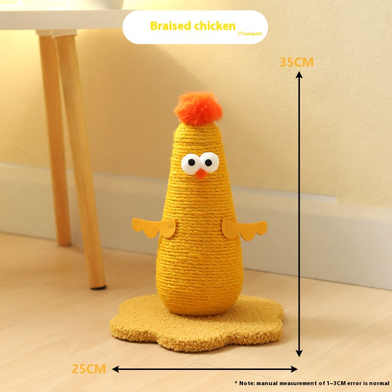 Factory direct supply cat scratch board vertical cat climbing frame sisal cat scratch column grinding claw rubbing itch integrated cat toy pet supplies