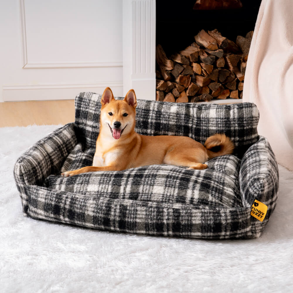 Lazy Holiday Plush Cozy Dog & Cat Sofa Bed - Pawhearth