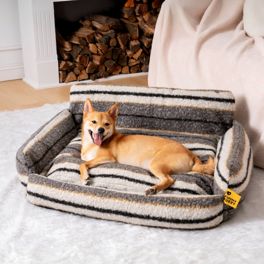 Lazy Holiday Plush Cozy Dog & Cat Sofa Bed - Pawhearth