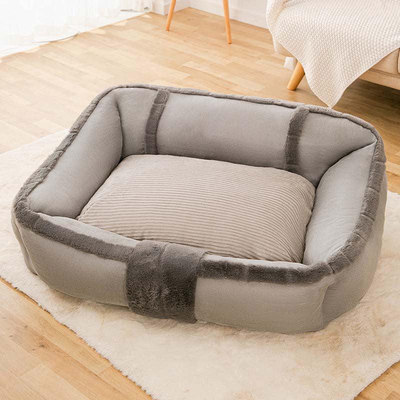 Vintage Large Cozy Calming Sofa Dog Bed - Pawhearth
