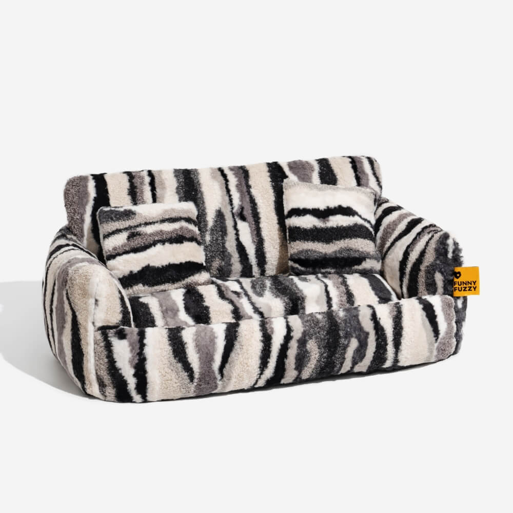 Nordic Fluffy Extra Large Cozy Dog &amp; Cat Sofa Bed - Pawhearth