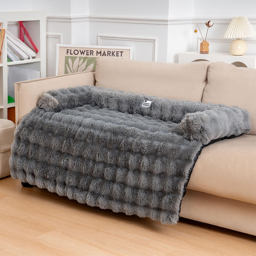 Fluffy Fuzzy Calming Dog Bed Sofa Protector Pet Mat - Pawhearth