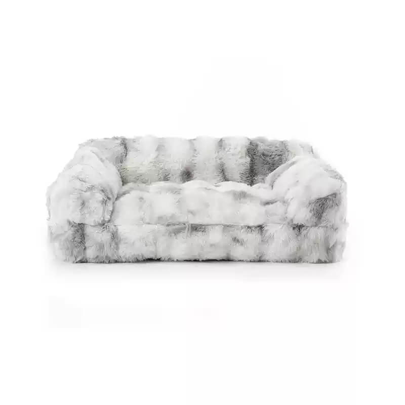 Fluffy Plush Thickened Cozy Pet Calming Bed Dog Cat Sofa Bed - Pawhearth