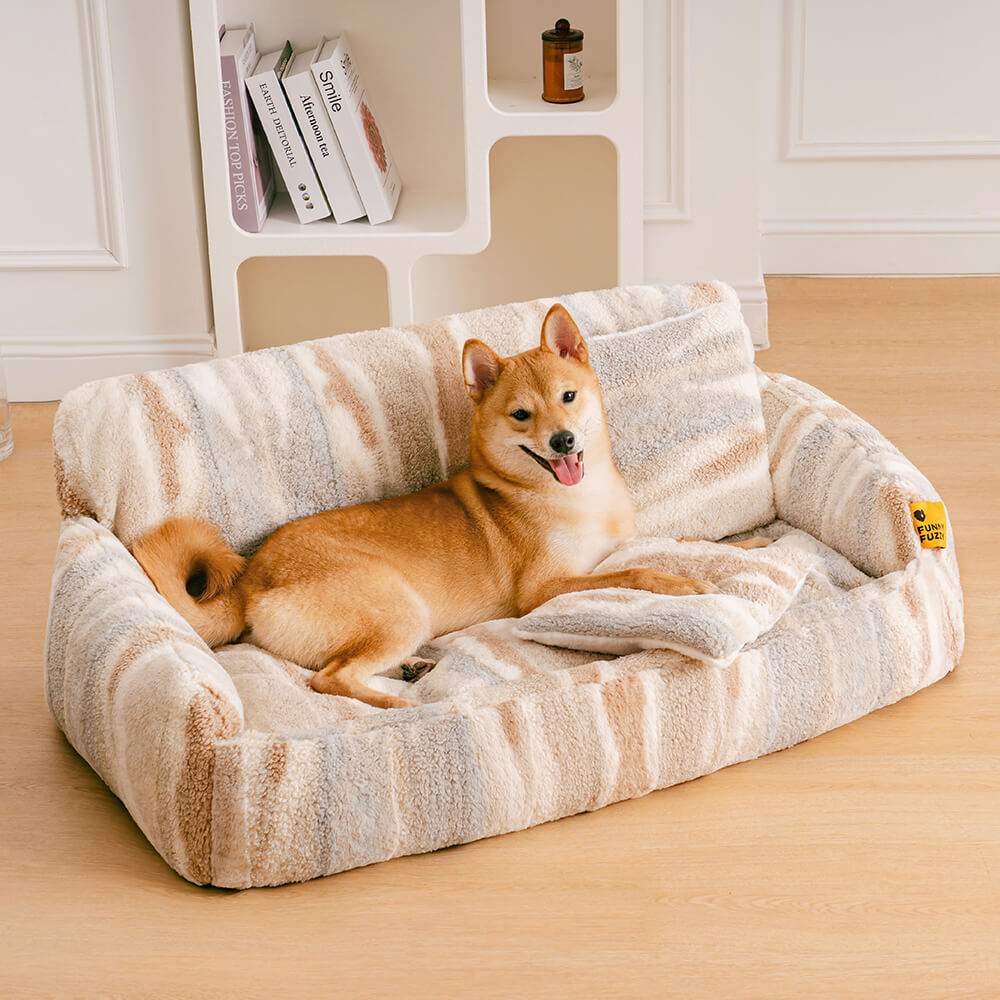 Nordic Fluffy Extra Large Cozy Dog & Cat Sofa Bed - Pawhearth