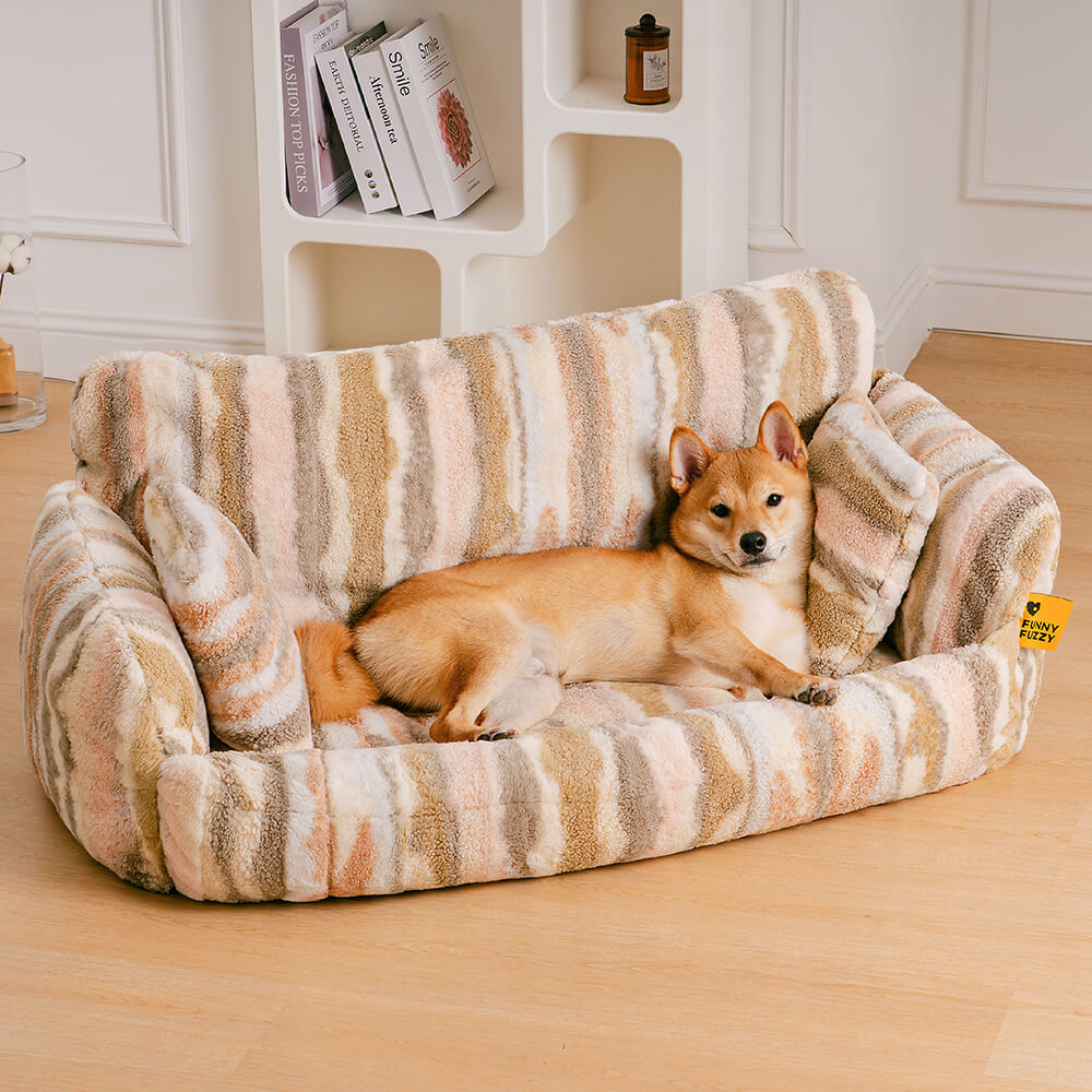 Nordic Fluffy Extra Large Cozy Dog & Cat Sofa Bed - Pawhearth