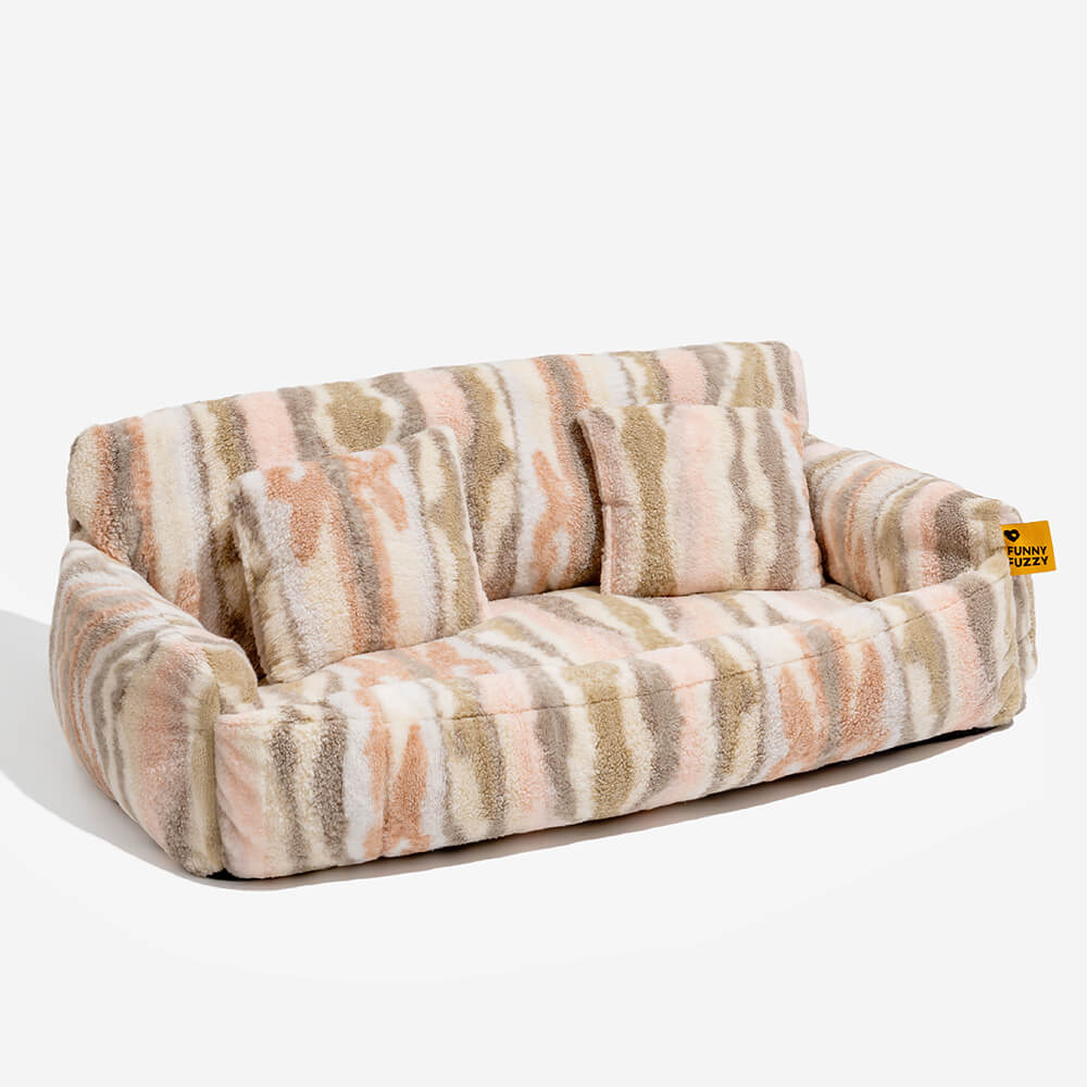Nordic Fluffy Extra Large Cozy Dog &amp; Cat Sofa Bed - Pawhearth