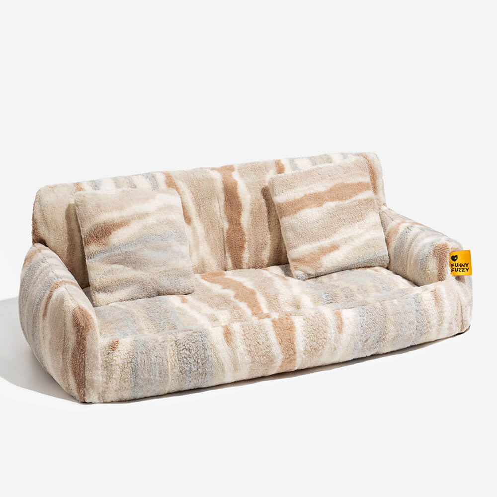 Nordic Fluffy Extra Large Cozy Dog &amp; Cat Sofa Bed - Pawhearth