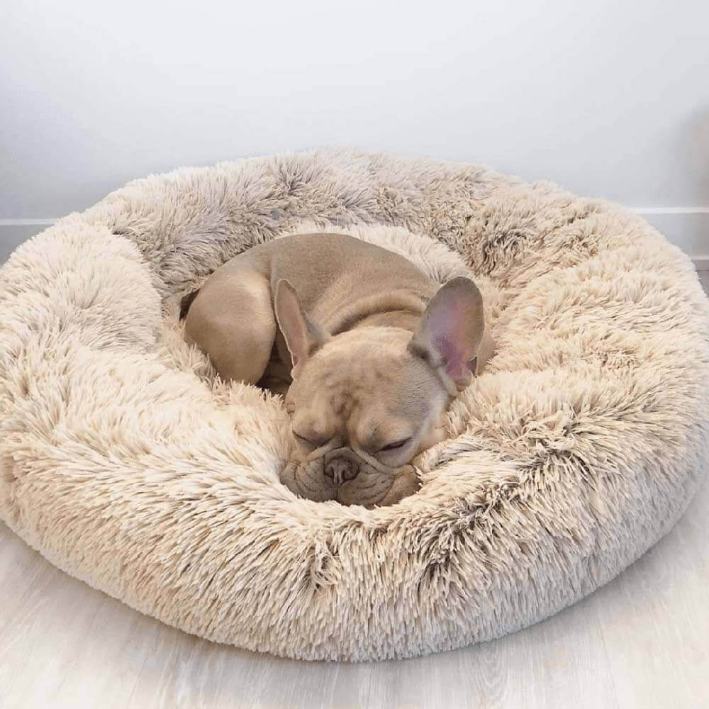Fuzzy Round Fluffy Dog Bed - Pawhearth